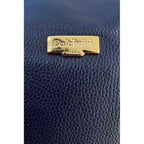 Baldinini Trend Blue Cowhide Clutch Bag