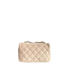 Baldinini Trend Beige Cowhide Crossbody Bag