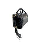Baldinini Trend Black Cowhide Shoulder Bag