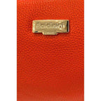 Baldinini Trend Orange Cowhide Shoulder Bag