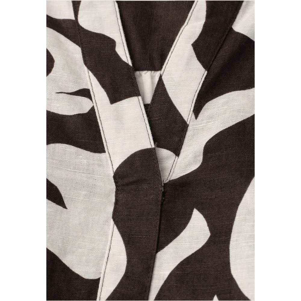 Street One Brown Linen Blouse