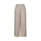Street One Beige Linen Casual Pants
