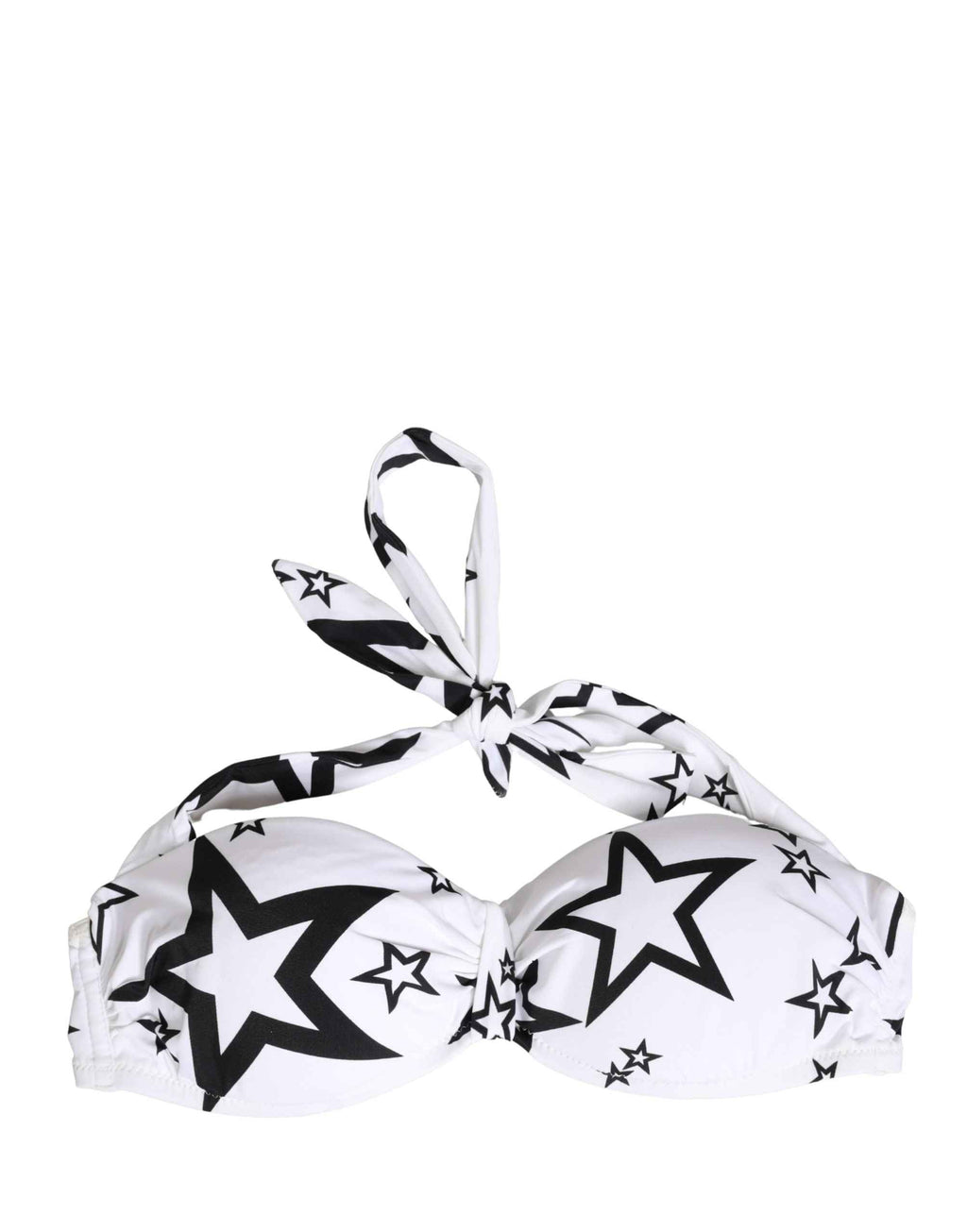 Dolce & Gabbana White Millennials Star Padded Bandeau Underwear