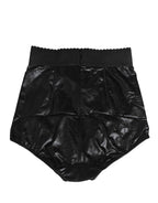 Dolce & Gabbana Black High Waisted Slip Girdle Panty Underwear