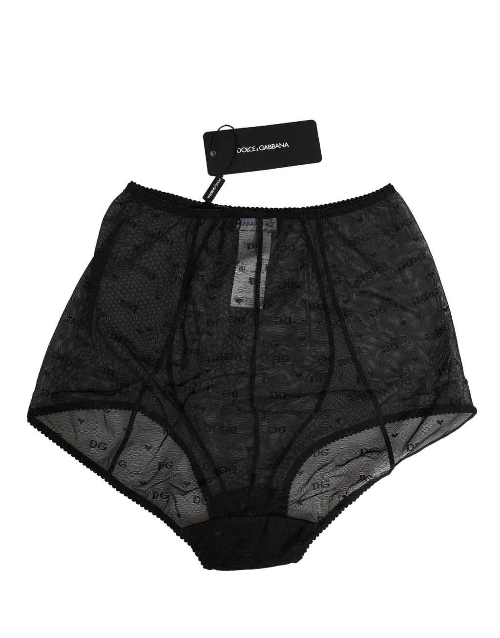 Dolce & Gabbana Black Nylon Stretch Slip Girdle Panty Underwear