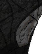 Dolce & Gabbana Black Nylon Stretch Slip Girdle Panty Underwear