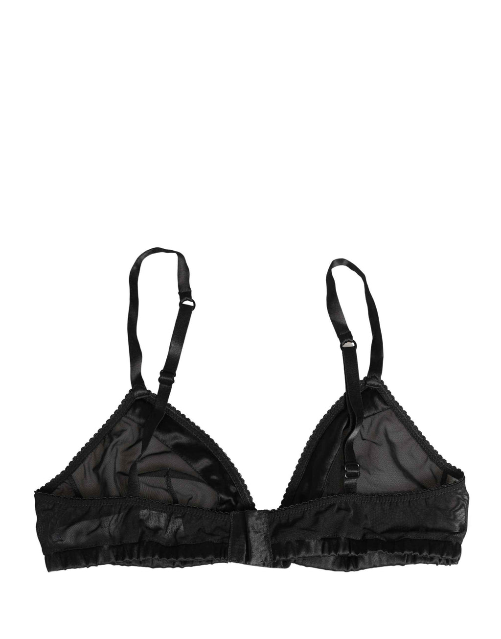 Dolce & Gabbana Black Nylon Stretch Soft Cup Brassiere Underwear