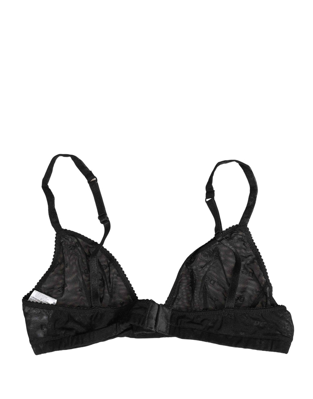 Dolce & Gabbana Black Nylon Stretch Soft Cup Brassiere Underwear