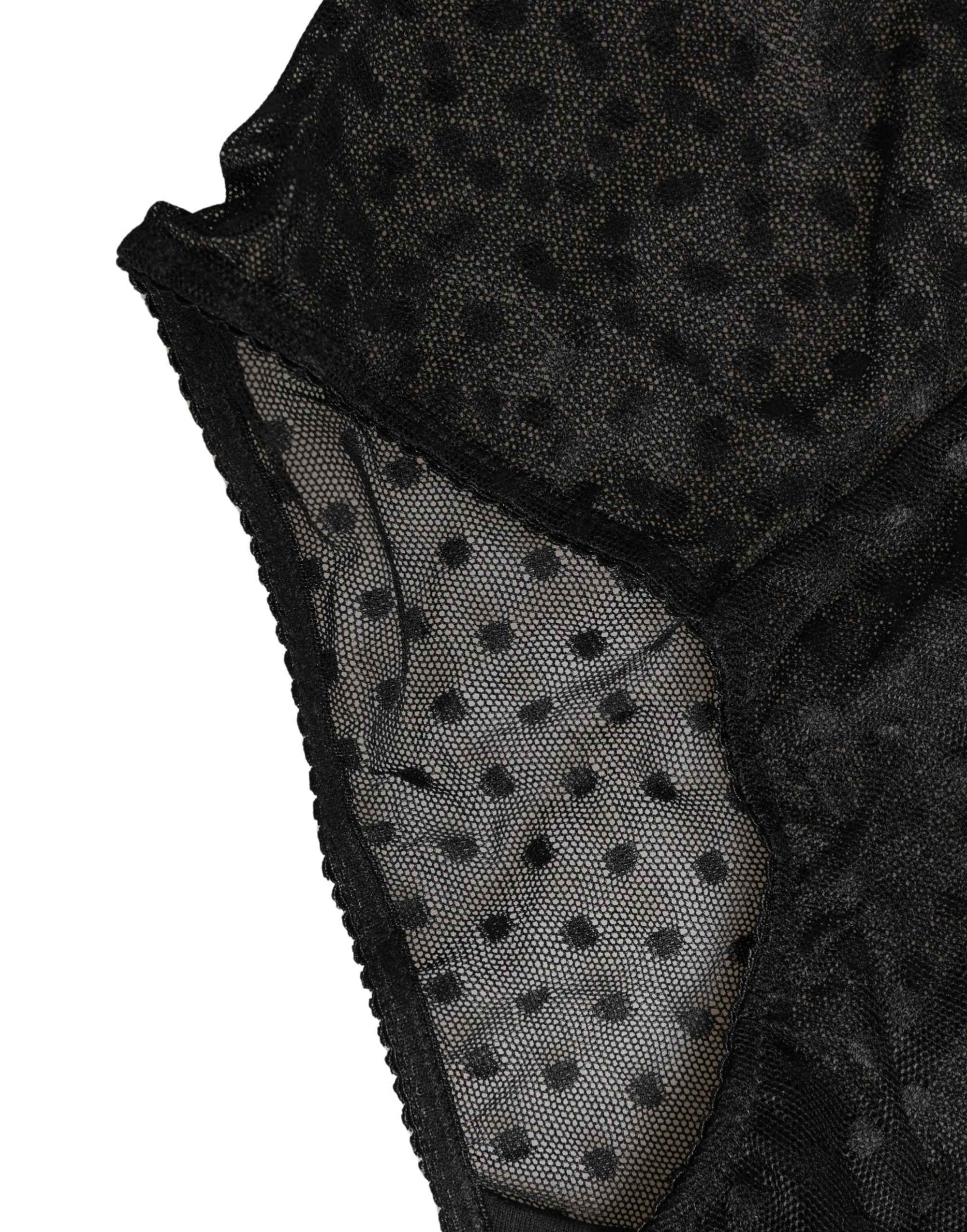 Dolce & Gabbana Black Logo Girdle High Waist Panty Underwear