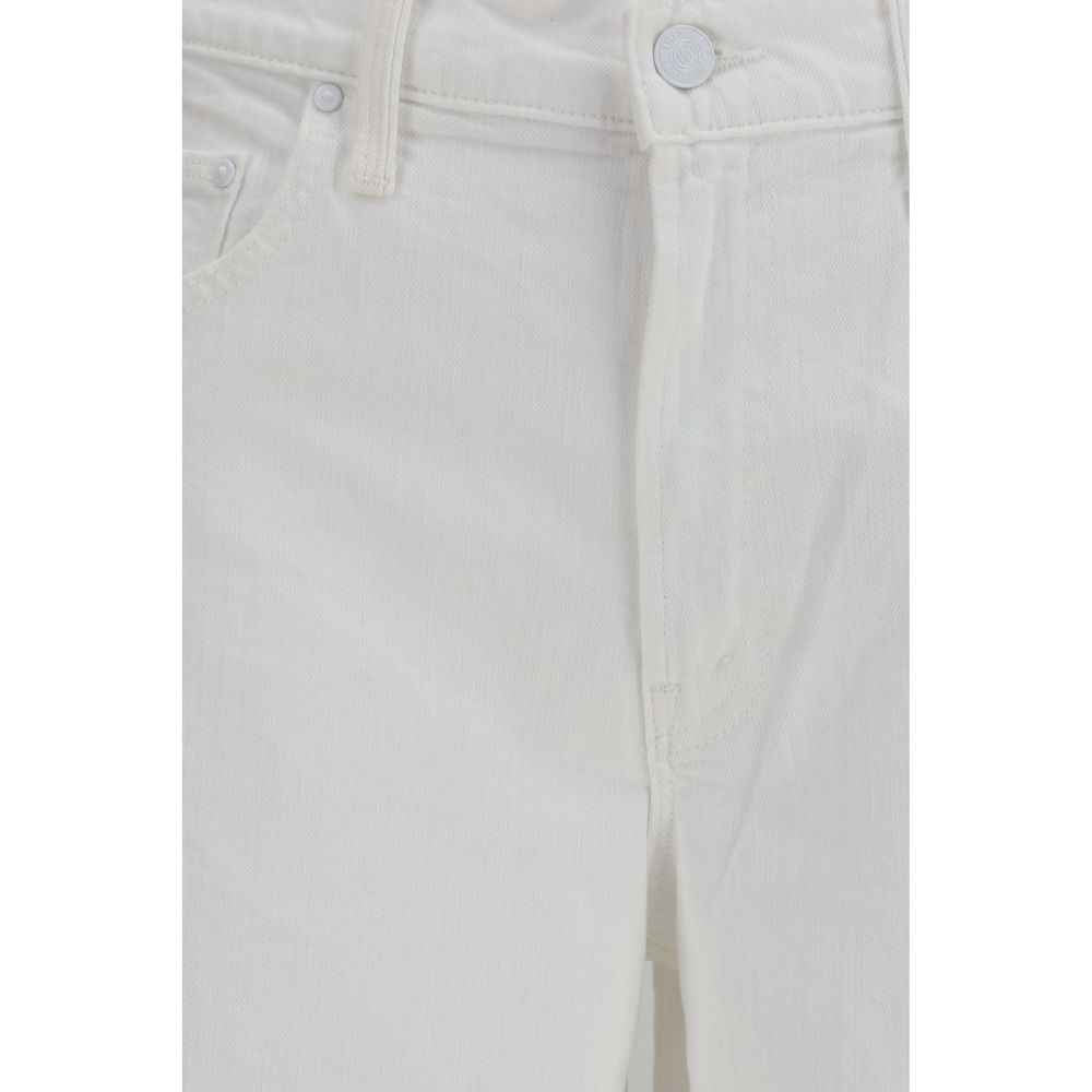 Mother Denim White Cotton Jeans Denim