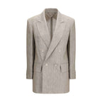 Max Mara Beige Linen Blazer
