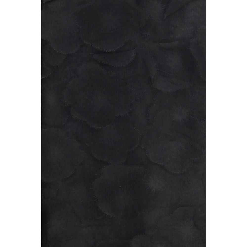Max Mara Black Silk Long Skirt