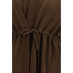 Ella Brown Viscose Coat