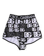 Dolce & Gabbana Black White DG Logo Waistband Girdle Underwear