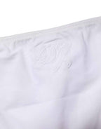 Dolce & Gabbana White Side-Tie Bikini Bottom Swimsuit Swimwear