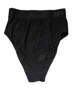Dolce & Gabbana Black Logo Waistband High Brief Underwear