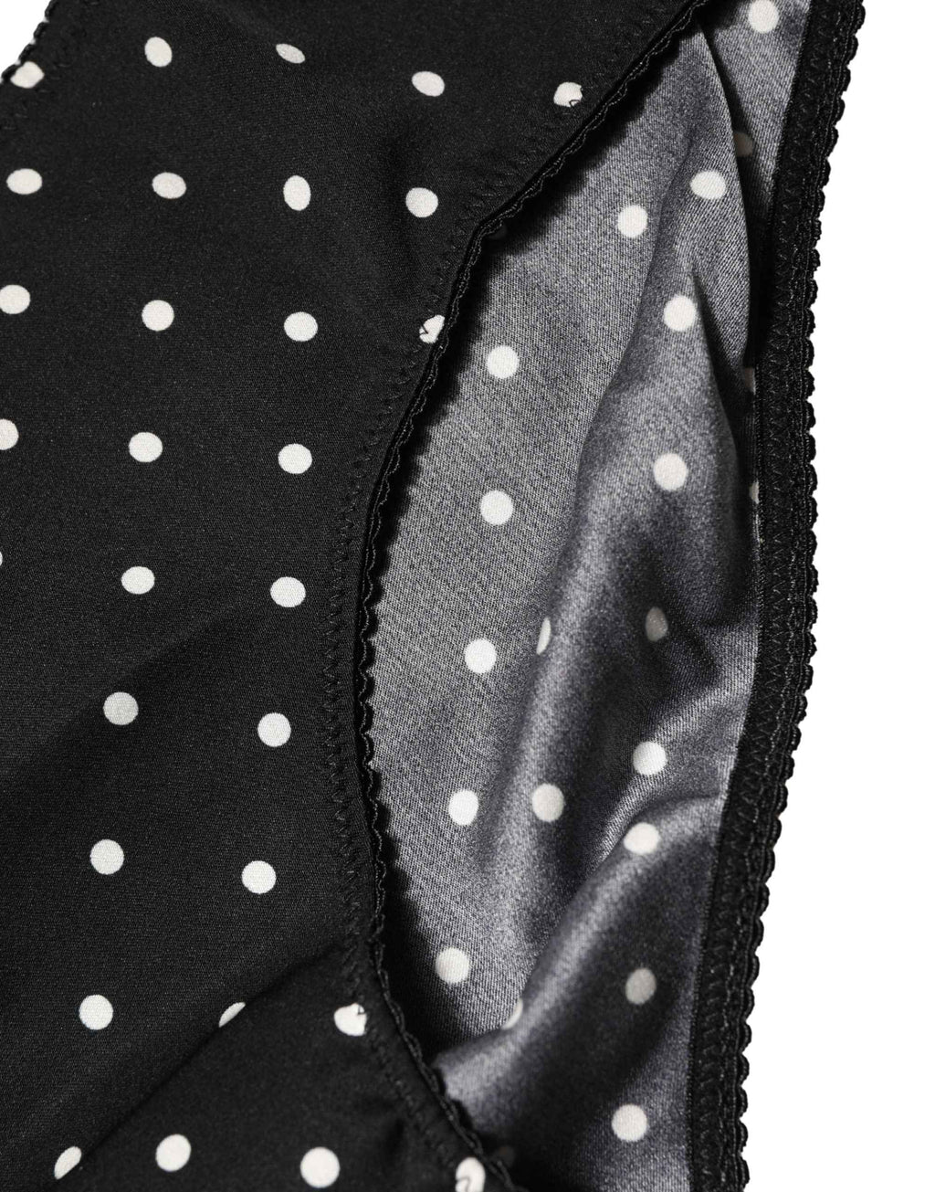 Dolce & Gabbana Black Polka Dots Mid Waist Brief Panty Underwear