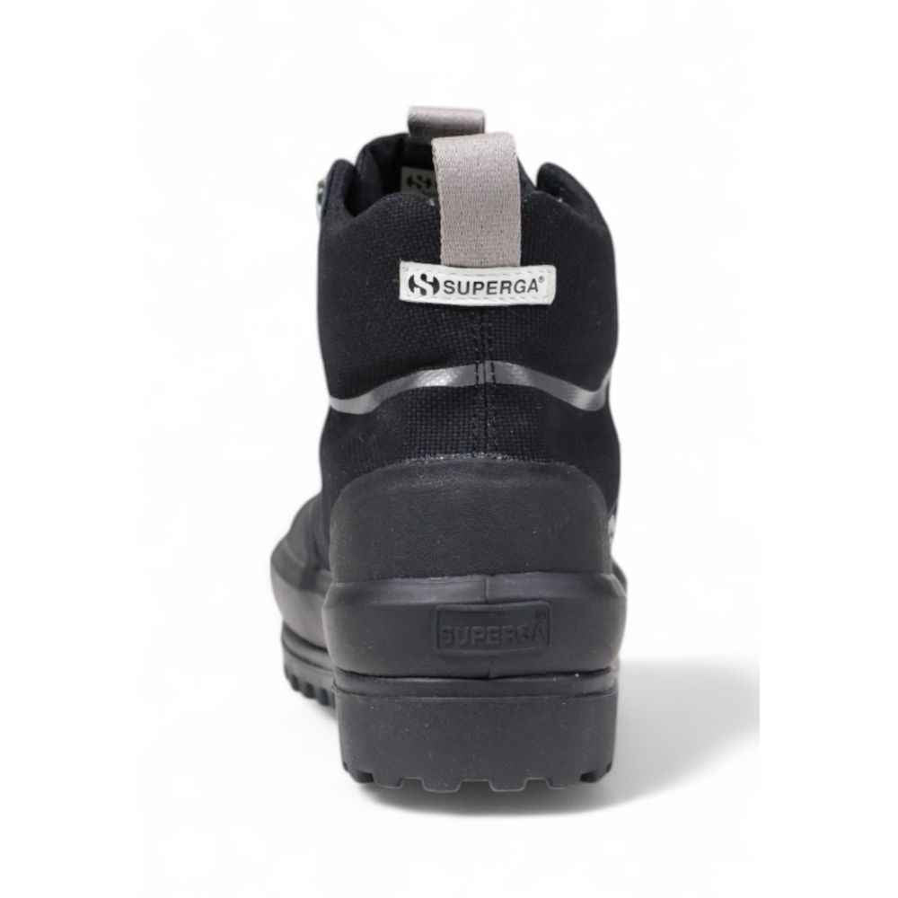 Superga Black Fabric Athletic Sneakers