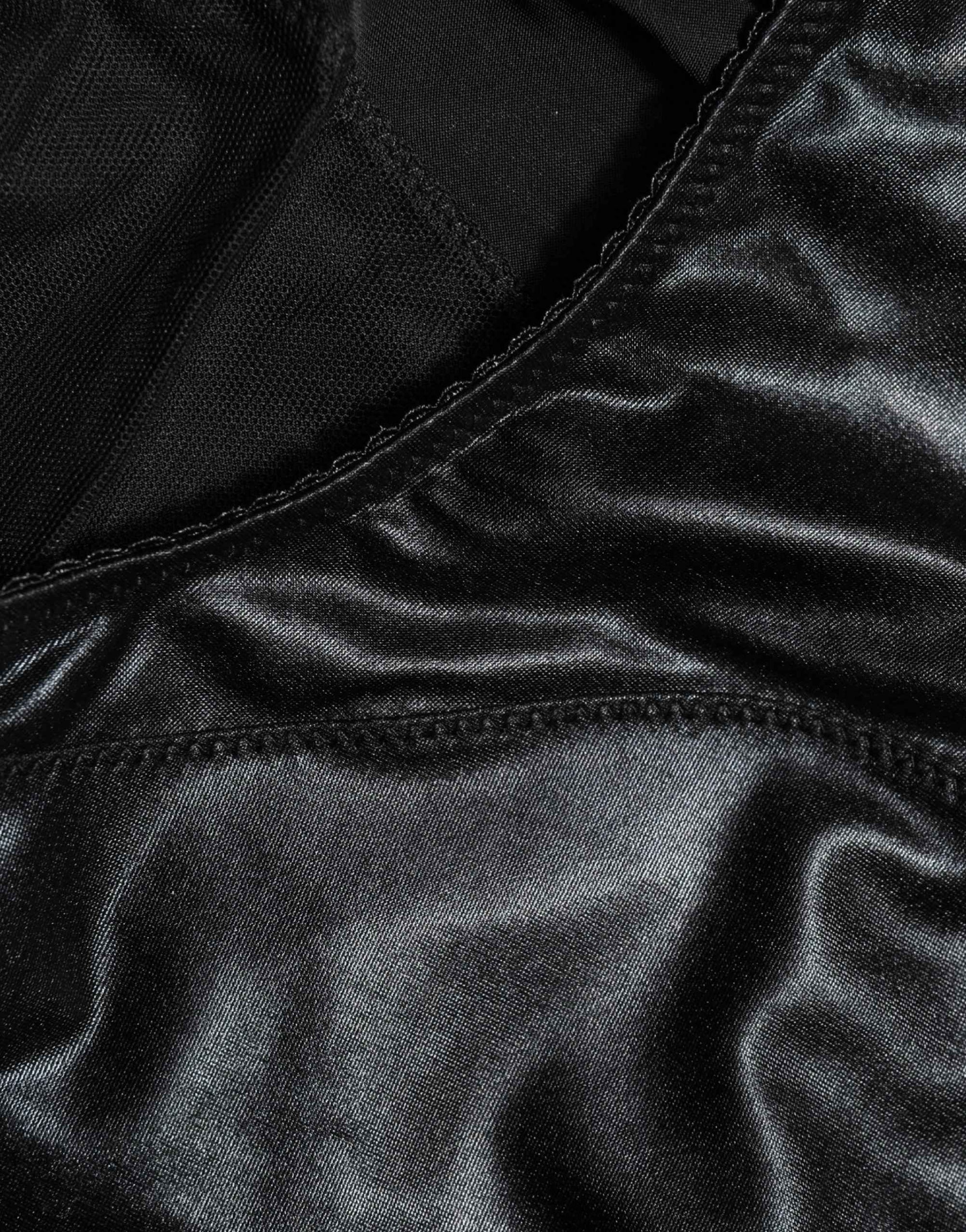 Dolce & Gabbana Black Silk Blend High Waist Girdle Panty Underwear