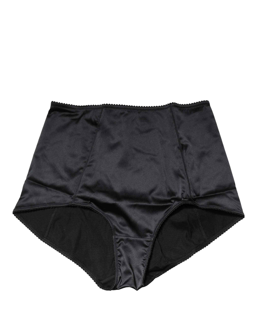 Dolce & Gabbana Black Silk Blend High Waist Girdle Panty Underwear