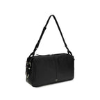 PINKO Black Calf Leather Bos Taurus Shoulder Bag