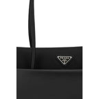 Prada Black Calf Leather Bos Taurus Shoulder Bag