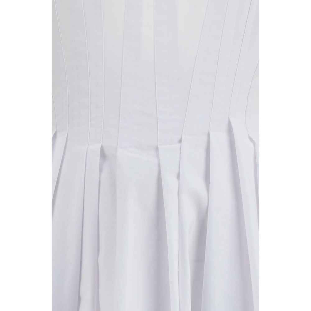 Max Mara White Cotton Casual Dress
