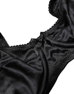 Dolce & Gabbana Black Semi-Pad Underwire Balconette Bra Underwear