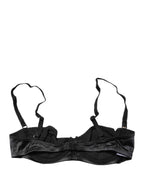 Dolce & Gabbana Black Semi-Pad Underwire Balconette Bra Underwear