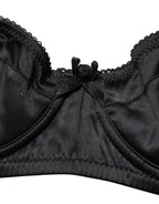 Dolce & Gabbana Black Semi-Pad Underwire Balconette Bra Underwear
