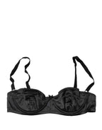 Dolce & Gabbana Black Semi-Pad Underwire Balconette Bra Underwear