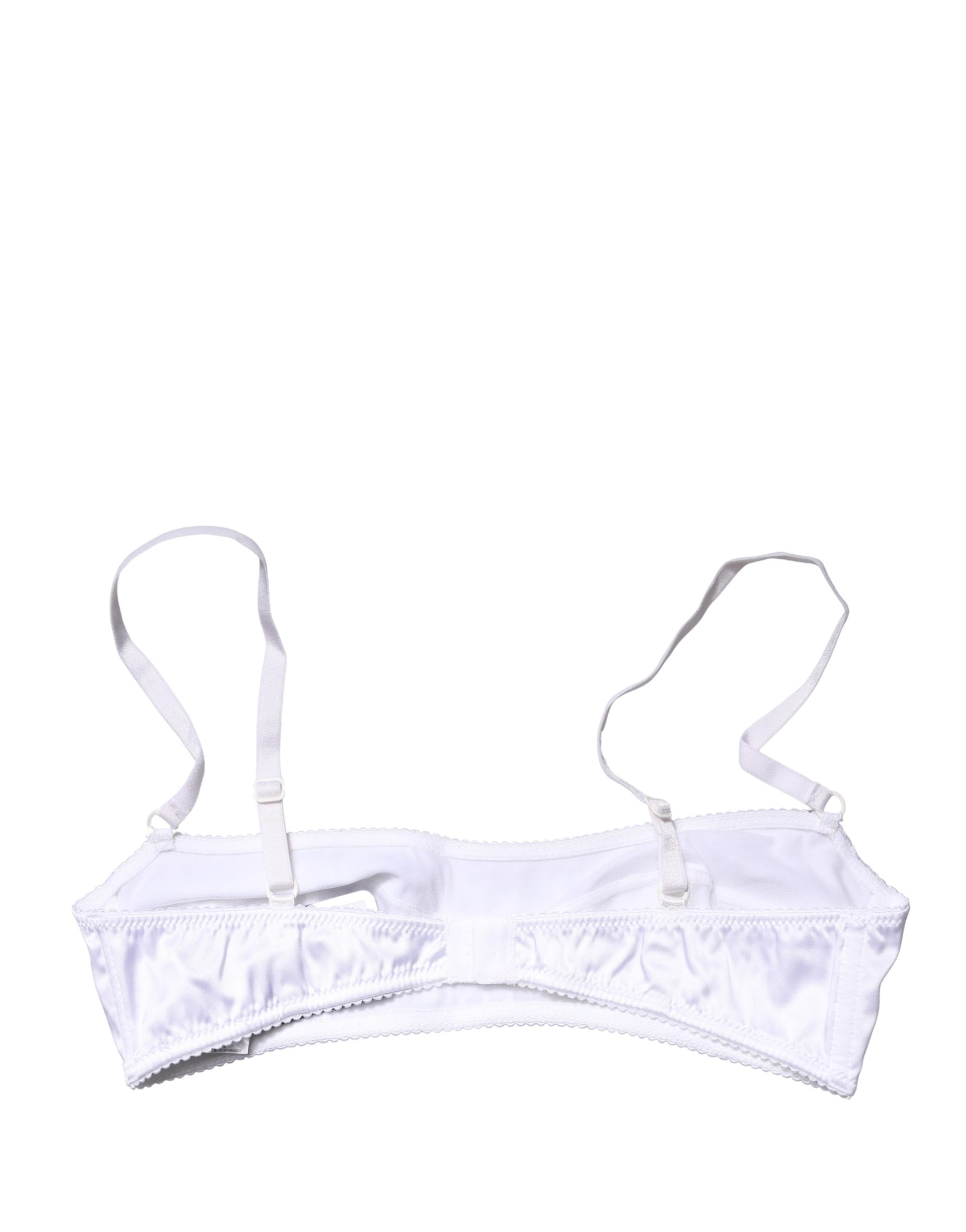 Dolce & Gabbana White Semi-Pad Underwire Balconette Bra Underwear