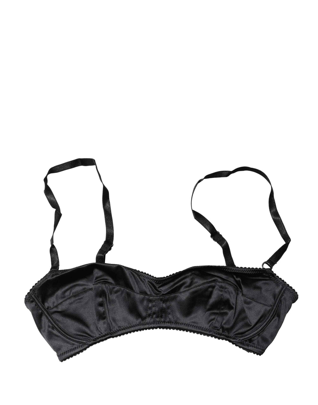Dolce & Gabbana Black Semi-Pad Underwire Balconette Bra Underwear