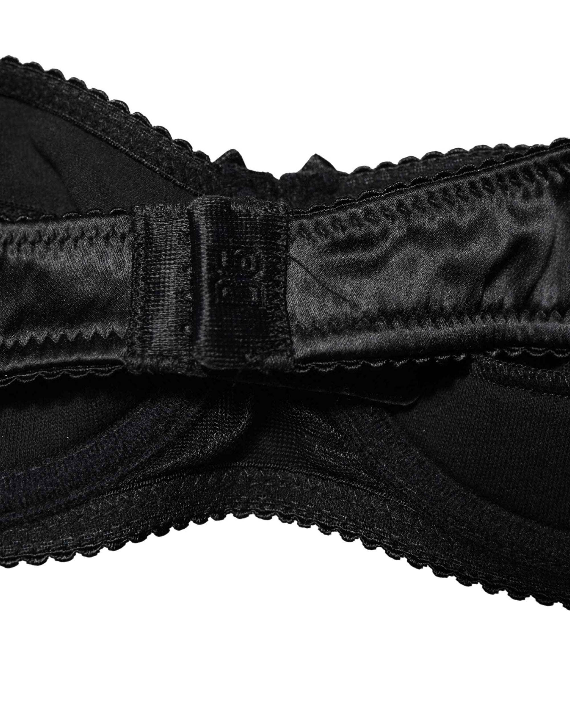 Dolce & Gabbana Black Semi-Pad Underwire Balconette Bra Underwear