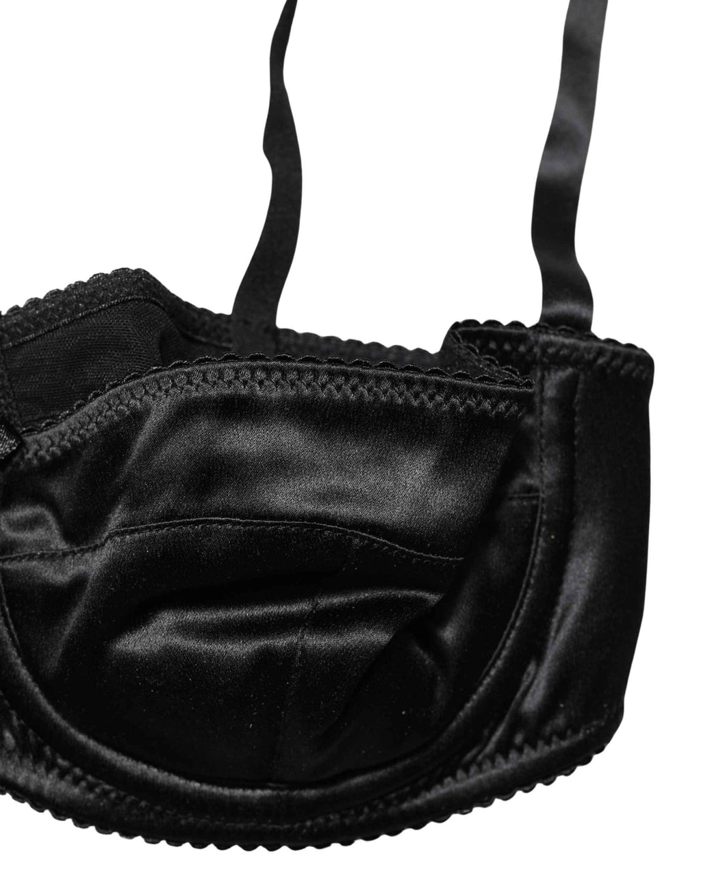 Dolce & Gabbana Black Semi-Pad Underwire Balconette Bra Underwear