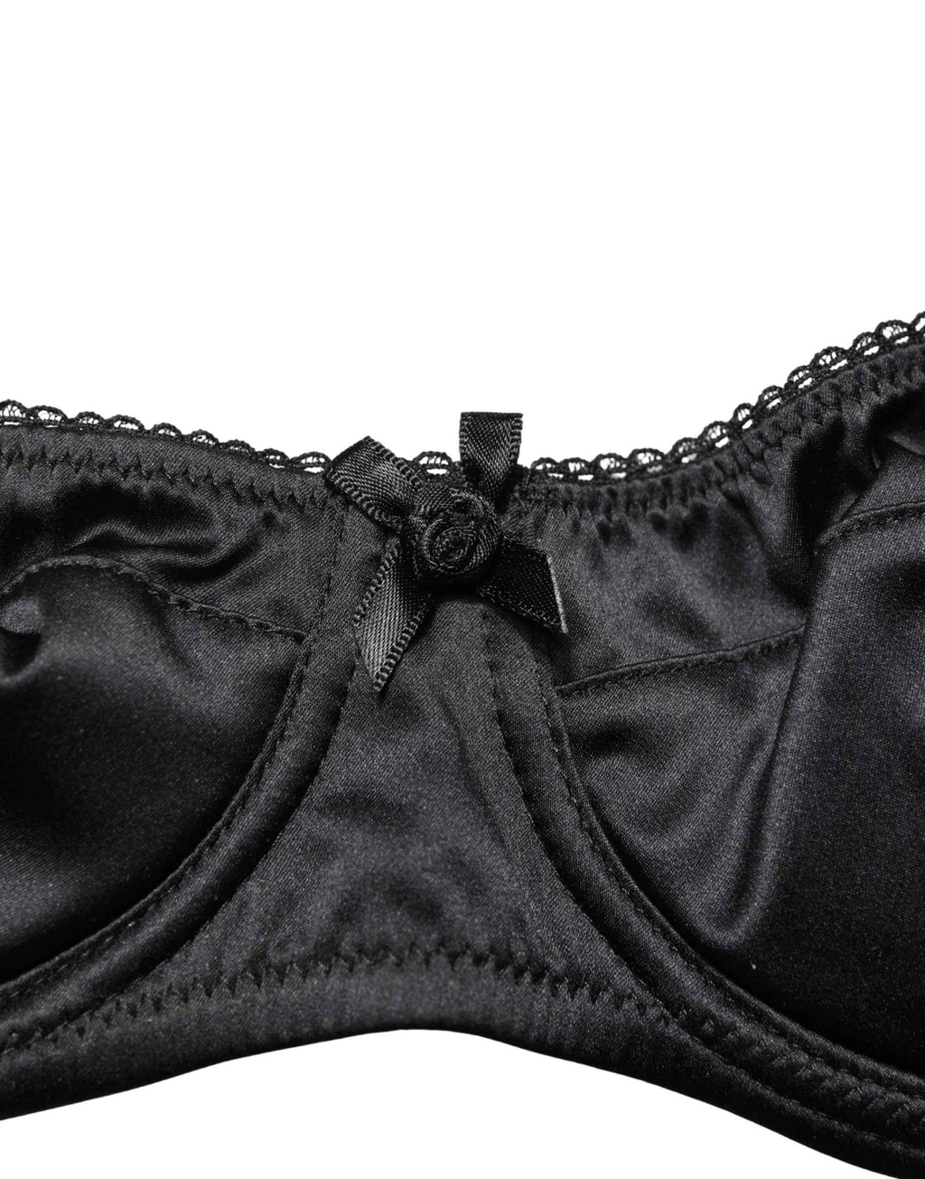 Dolce & Gabbana Black Semi-Pad Underwire Balconette Bra Underwear