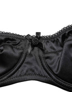 Dolce & Gabbana Black Semi-Pad Underwire Balconette Bra Underwear