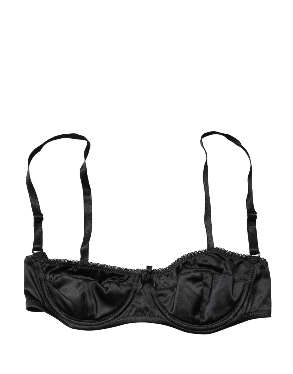 Dolce & Gabbana Black Semi-Pad Underwire Balconette Bra Underwear