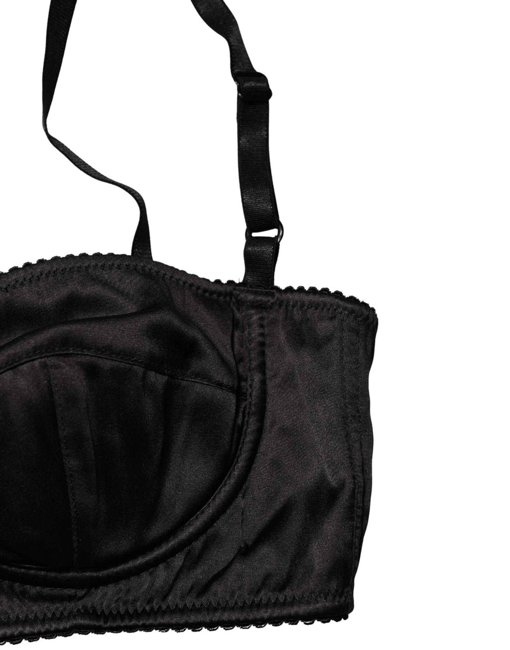 Dolce & Gabbana Black Semi-Pad Underwire Balconette Bra Underwear