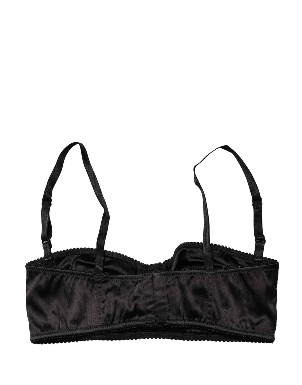 Dolce & Gabbana Black Semi-Pad Underwire Balconette Bra Underwear