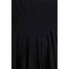 Max Mara Black Cotton Casual Dress