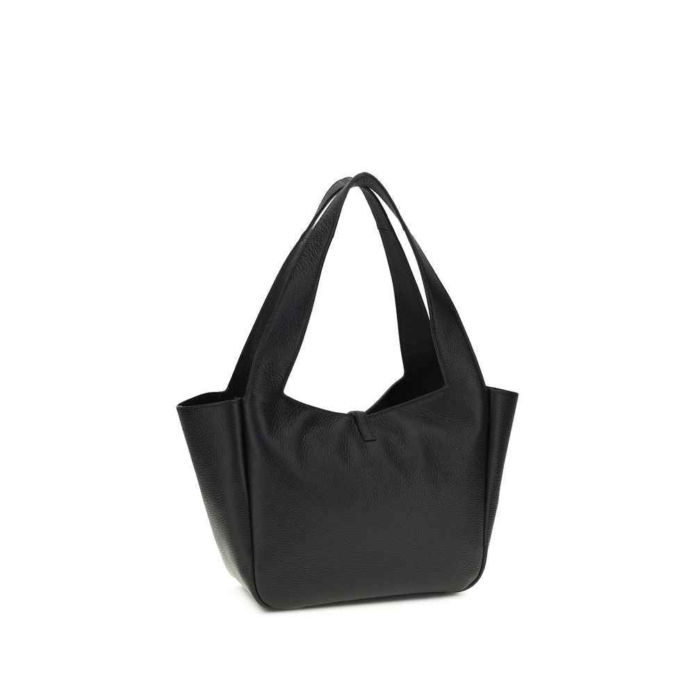 Saint Laurent Black Other Fibres Shoulder Bag