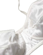 Dolce & Gabbana White Semi-Pad Underwire Balconette Underwear