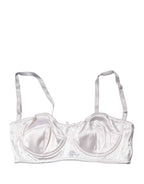 Dolce & Gabbana White Semi-Pad Underwire Balconette Bra Underwear