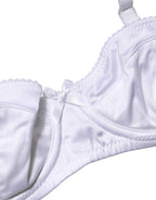 Dolce & Gabbana White Semi-Pad Underwire Balconette Bra Underwear