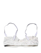 Dolce & Gabbana White Semi-Pad Underwire Balconette Bra Underwear