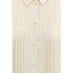 Valentino Beige Silk Shirt