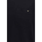 Valentino Black Cotton T-Shirt