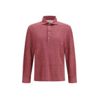 Brunello Cucinelli Multicolor Linen Polo Shirt