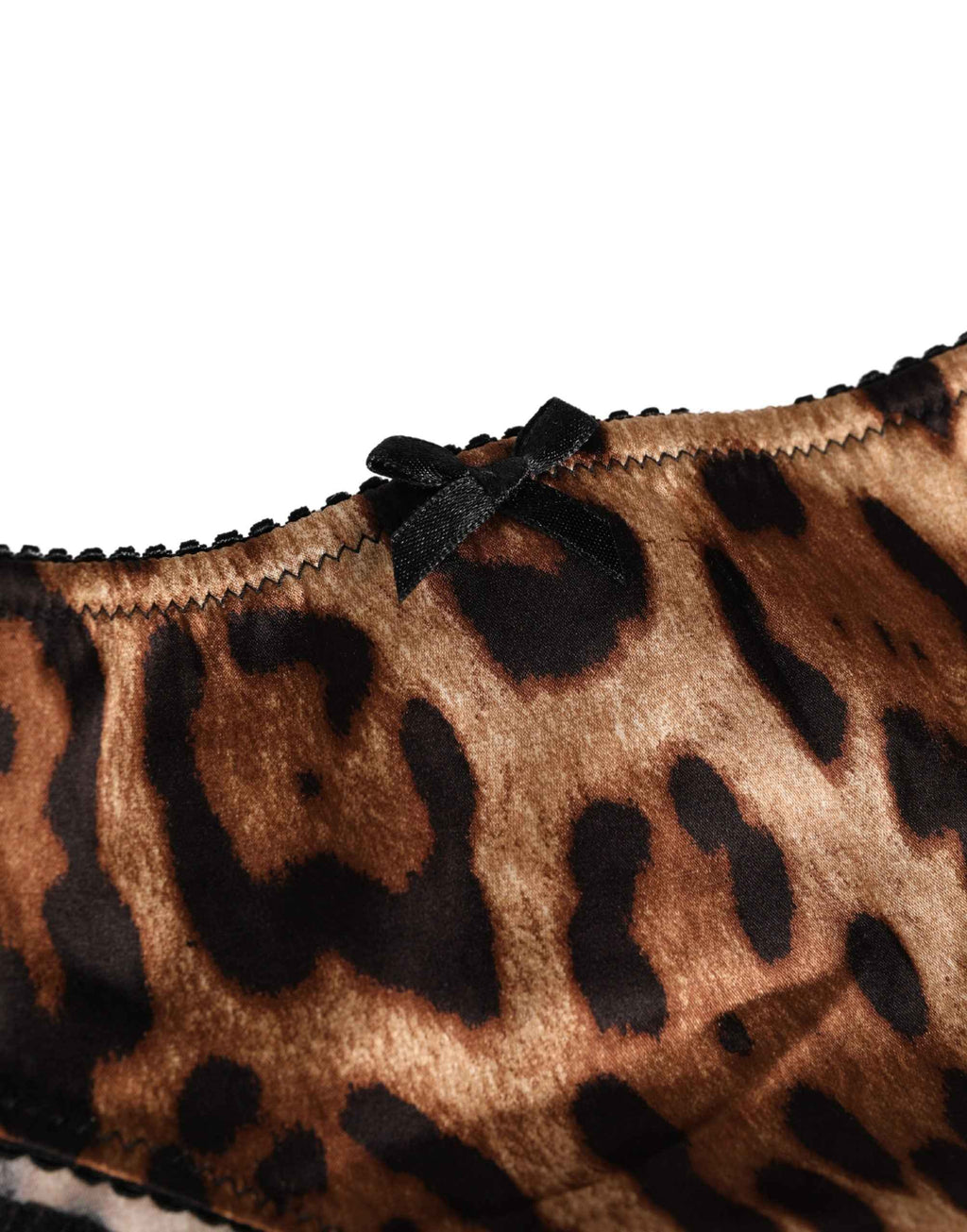 Dolce & Gabbana Black Brown Leopard Mid Waist Brief Panty Underwear